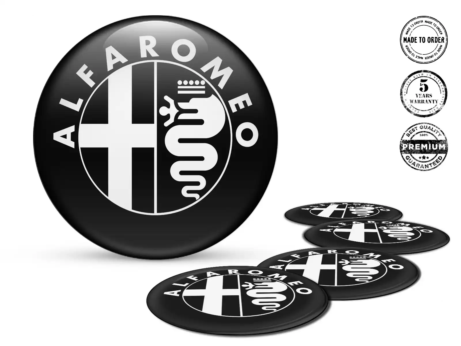 Alfa Romeo Wheel Decals Style Silicone Badge Upgrade